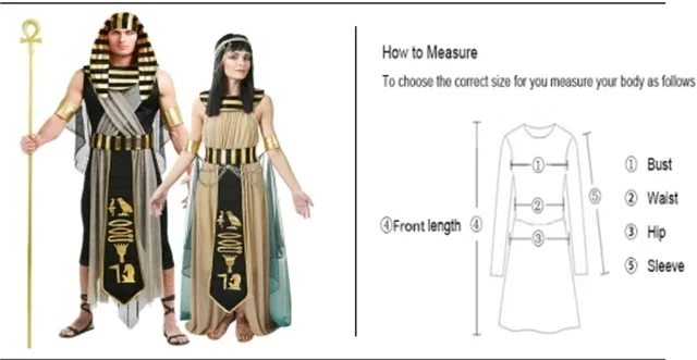 Halloween Ancient Egypt Egyptian Pharaoh Costume