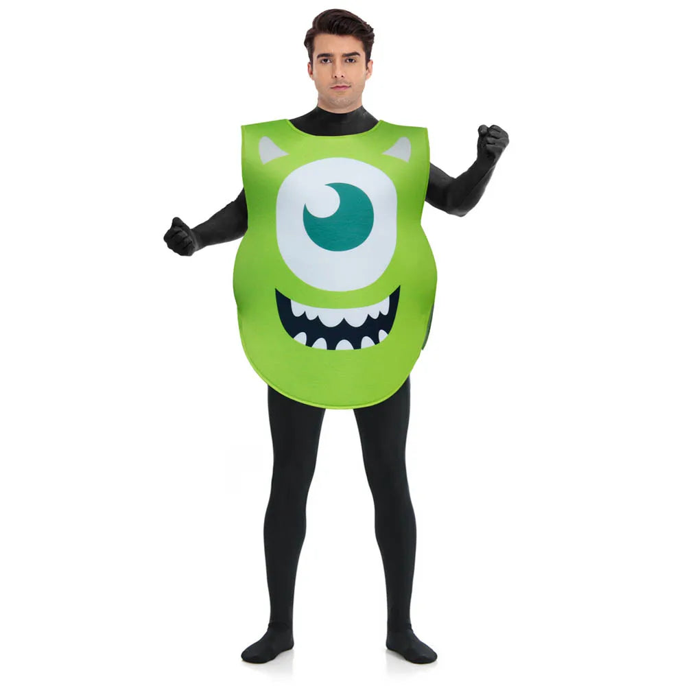 Mike Wazowski costume from Monsters Inc. for a fun Halloween look.