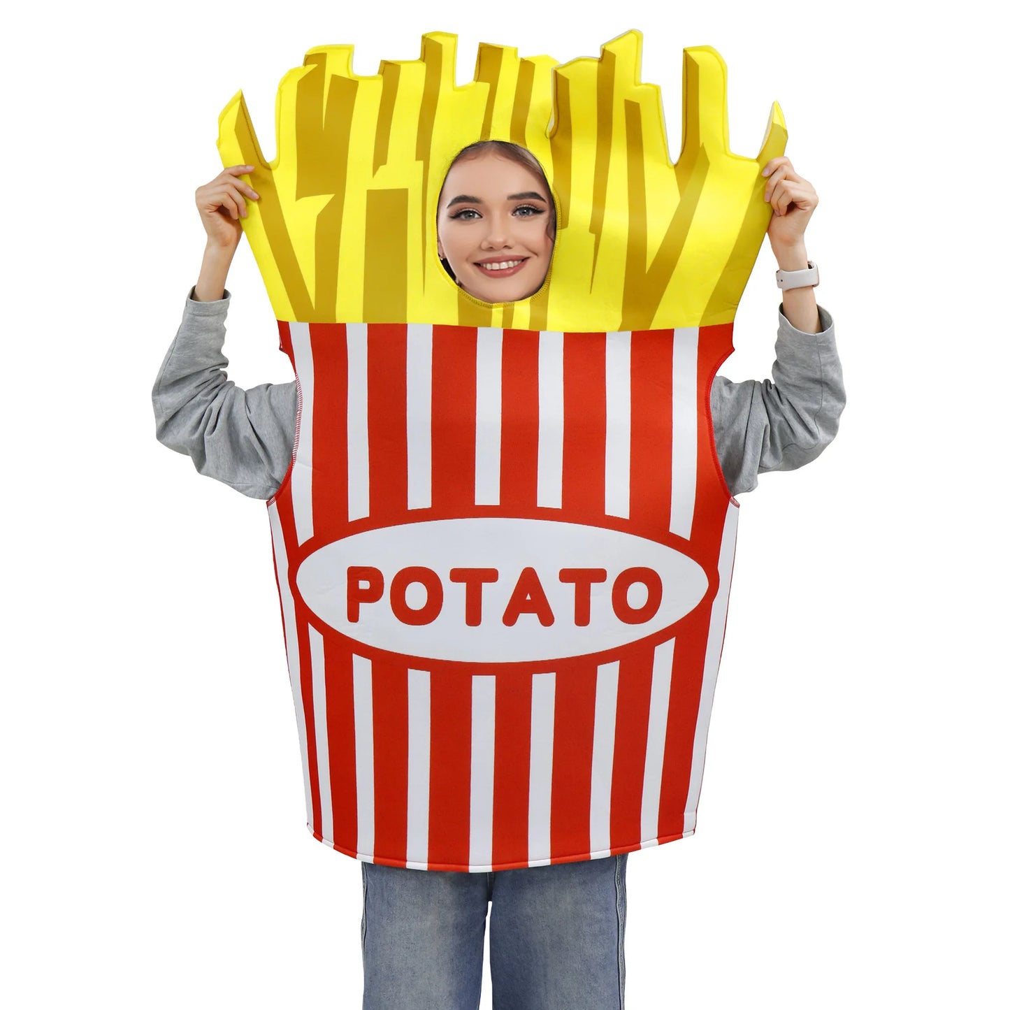 Fries costume for a lighthearted and delicious Halloween theme