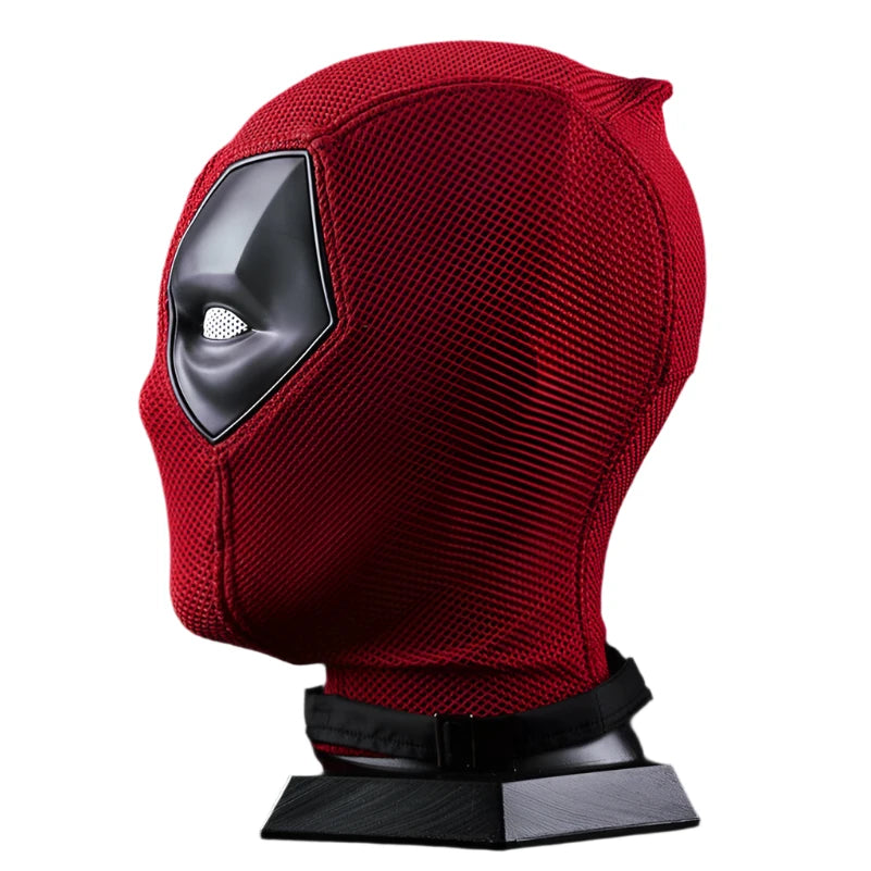 Deadpool costume mask made of soft, breathable material