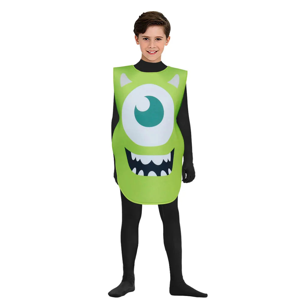 Iconic Monsters Inc. Mike Wazowski costume for kids and adults.